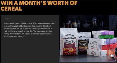free jordans cereal