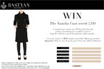 Win a Bastyan Society Natalia Coat Worth £395