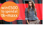 Win £500 To Spend At Tk-Maxx